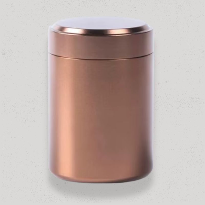 Boite à Thé en Vrac 60ml | TheaSteel Marron