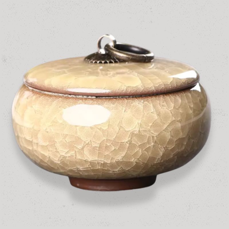 Boîte à Thé en Vrac Céramique | CeramiTea Jaune