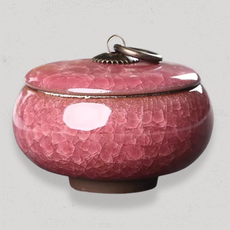 Boîte à Thé en Vrac Céramique | CeramiTea Rose Fushia