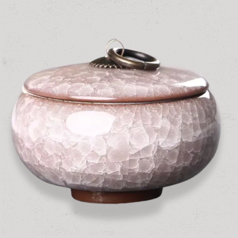 Boîte à Thé en Vrac Céramique | CeramiTea Rose Pale