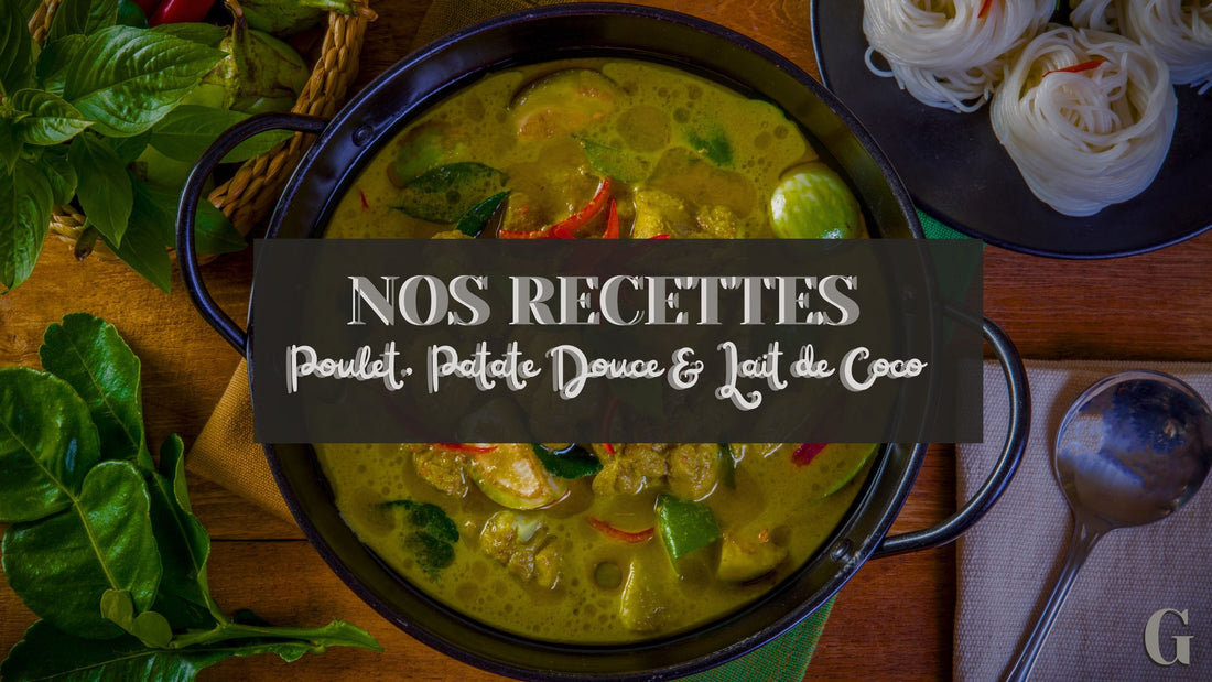 Recette de Poulet, Patate Douce & Lait de Coco