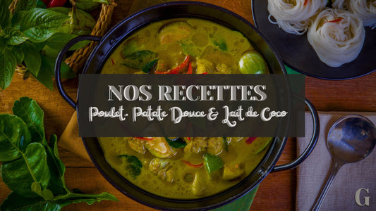 Recette de Poulet, Patate Douce & Lait de Coco