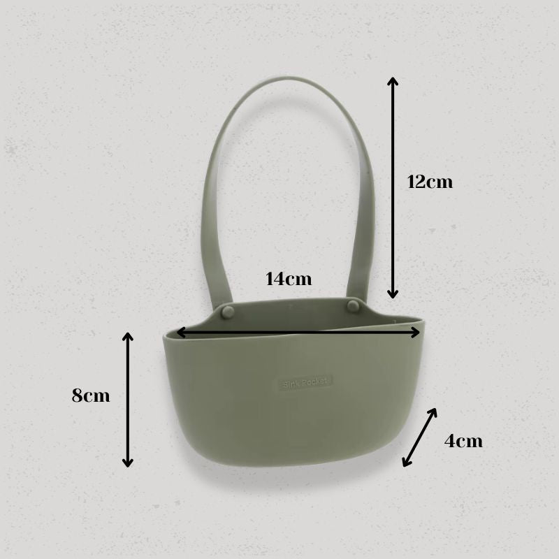 accroche eponge evier taille