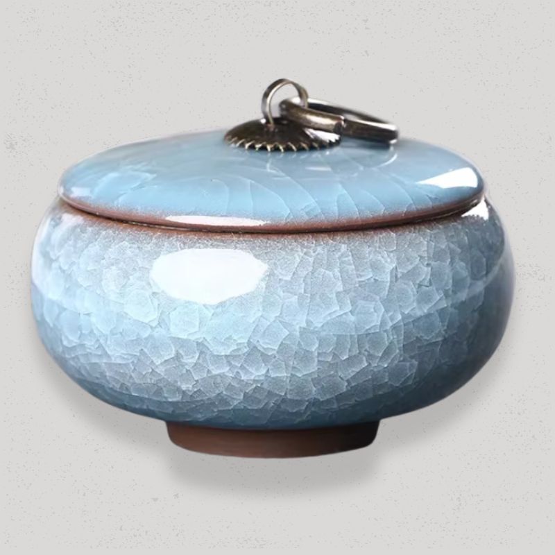 Boîte à Thé en Vrac Céramique | CeramiTea Bleu Pastel