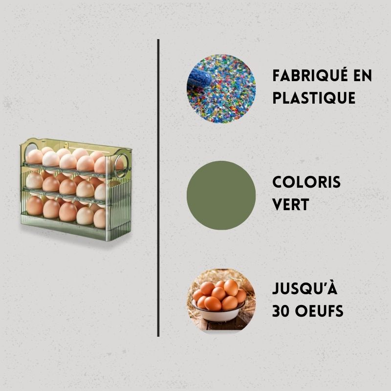 caractéristiques meuble pour ranger les oeufs