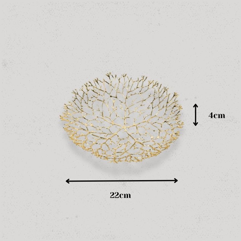 taille corbeille à fruit doré petit