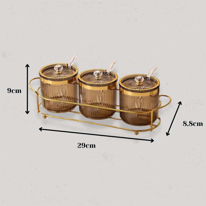 taille pot à épice oriental trio
