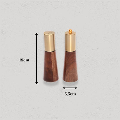 taille salière et poivrière en bois